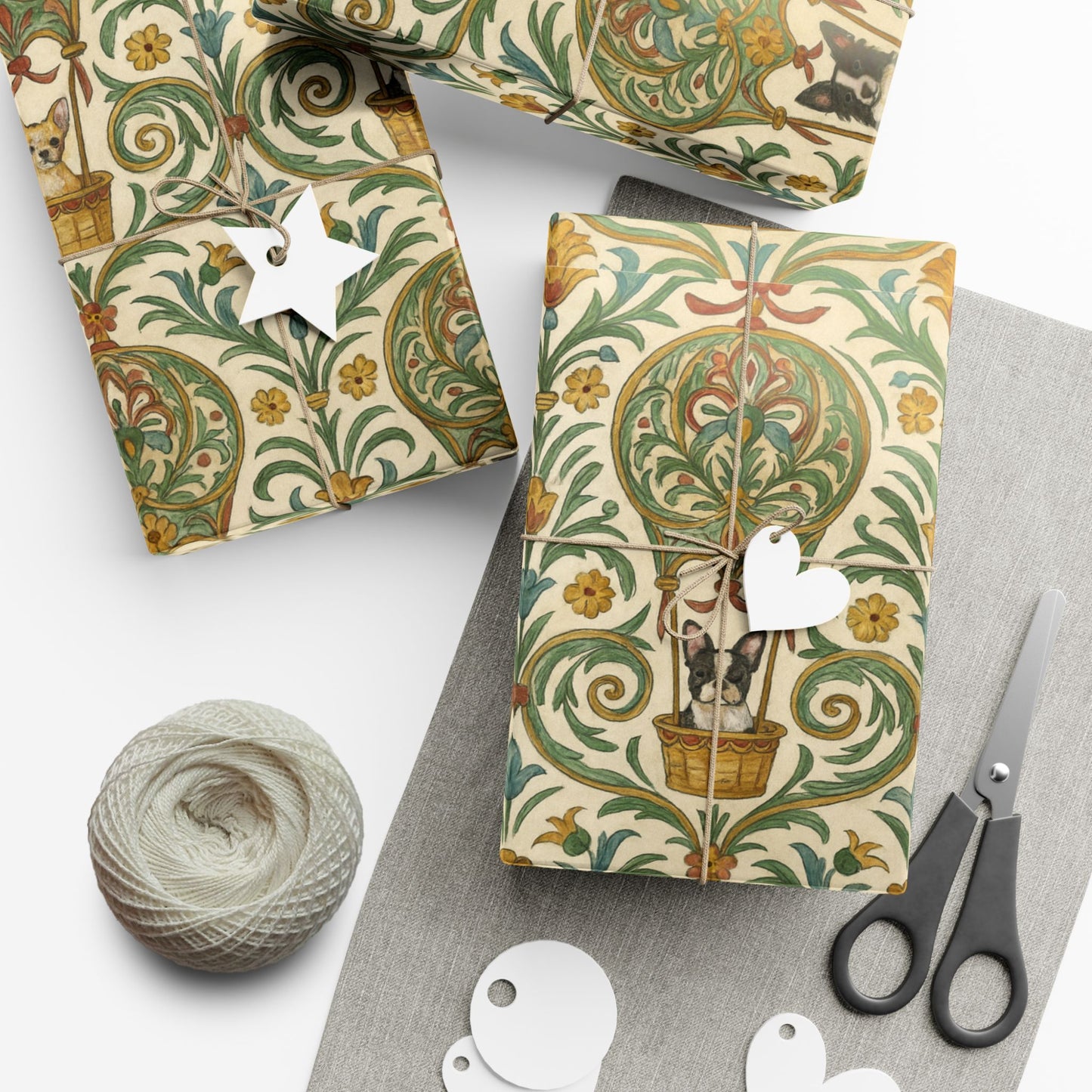 Dogs in Hot Air Balloons - Gift Wrapping Paper