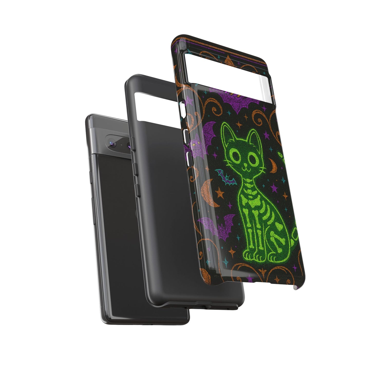 Skeleton Cat Phone Case