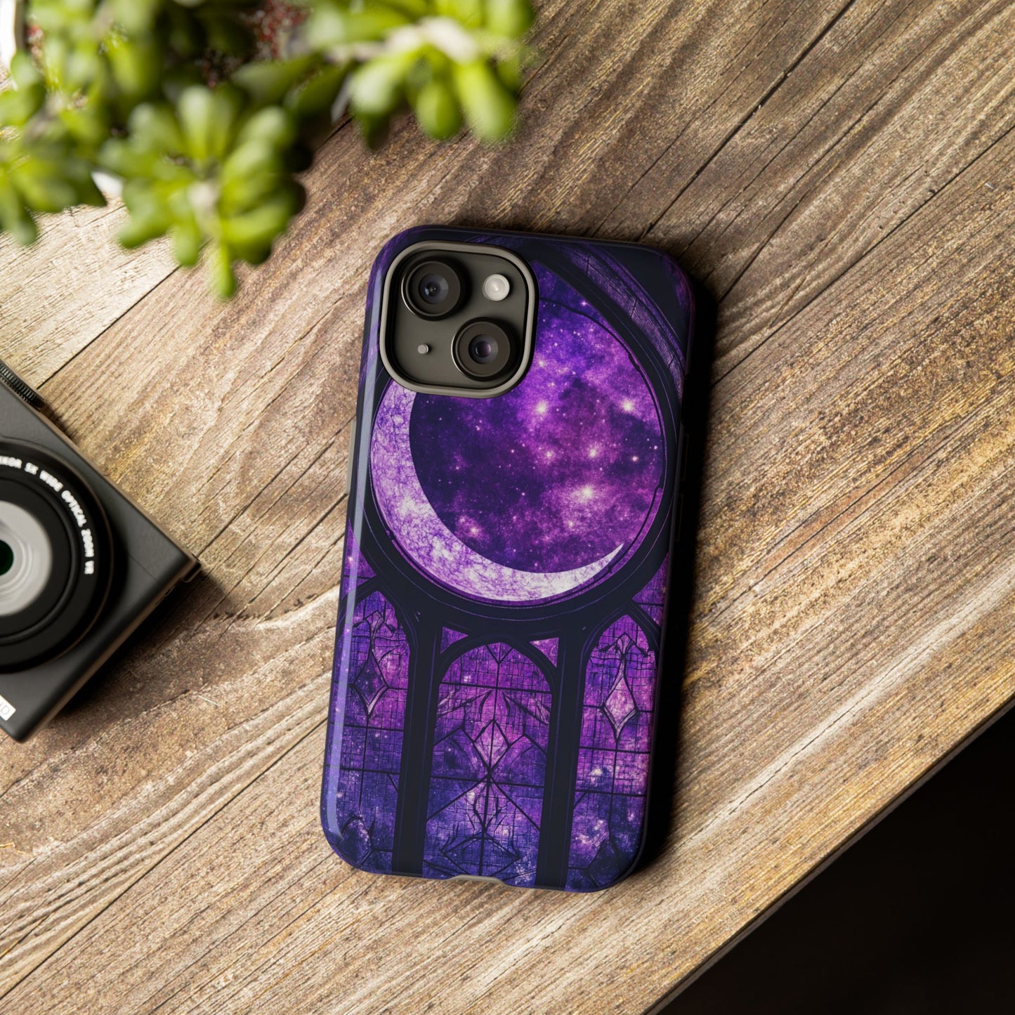 Purple Gothic Stained Glass Phone Cases