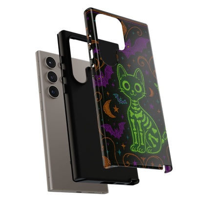 Skeleton Cat Phone Case