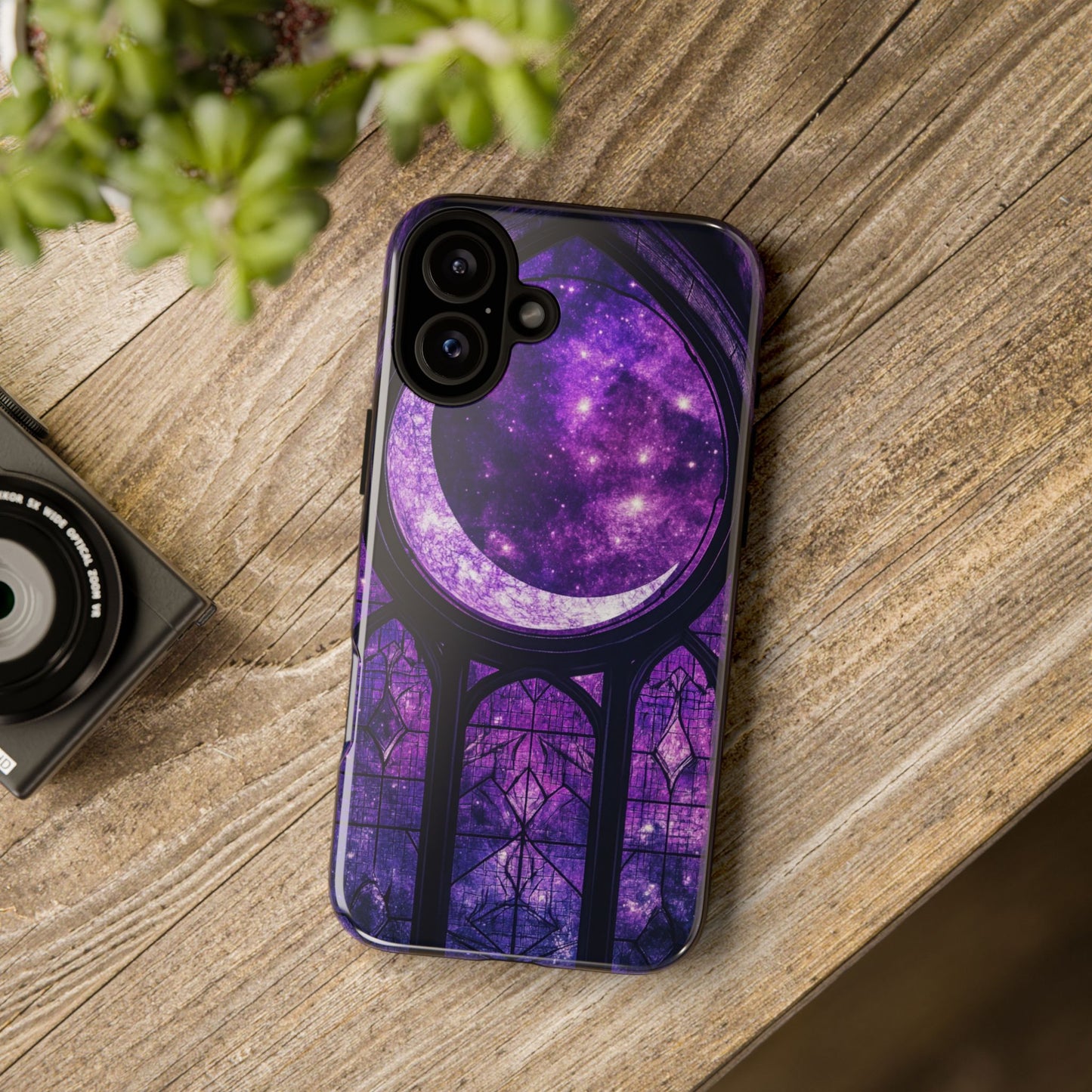 Purple Gothic Stained Glass Phone Cases
