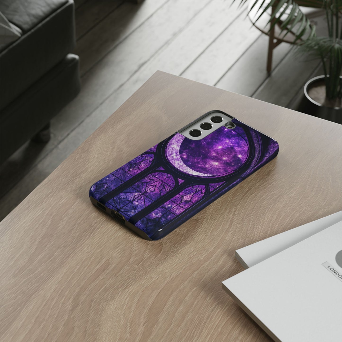 Purple Gothic Stained Glass Phone Cases