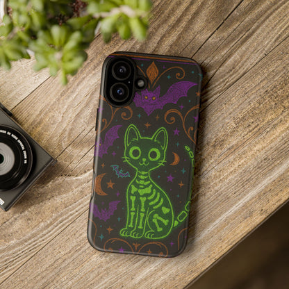 Skeleton Cat Phone Case