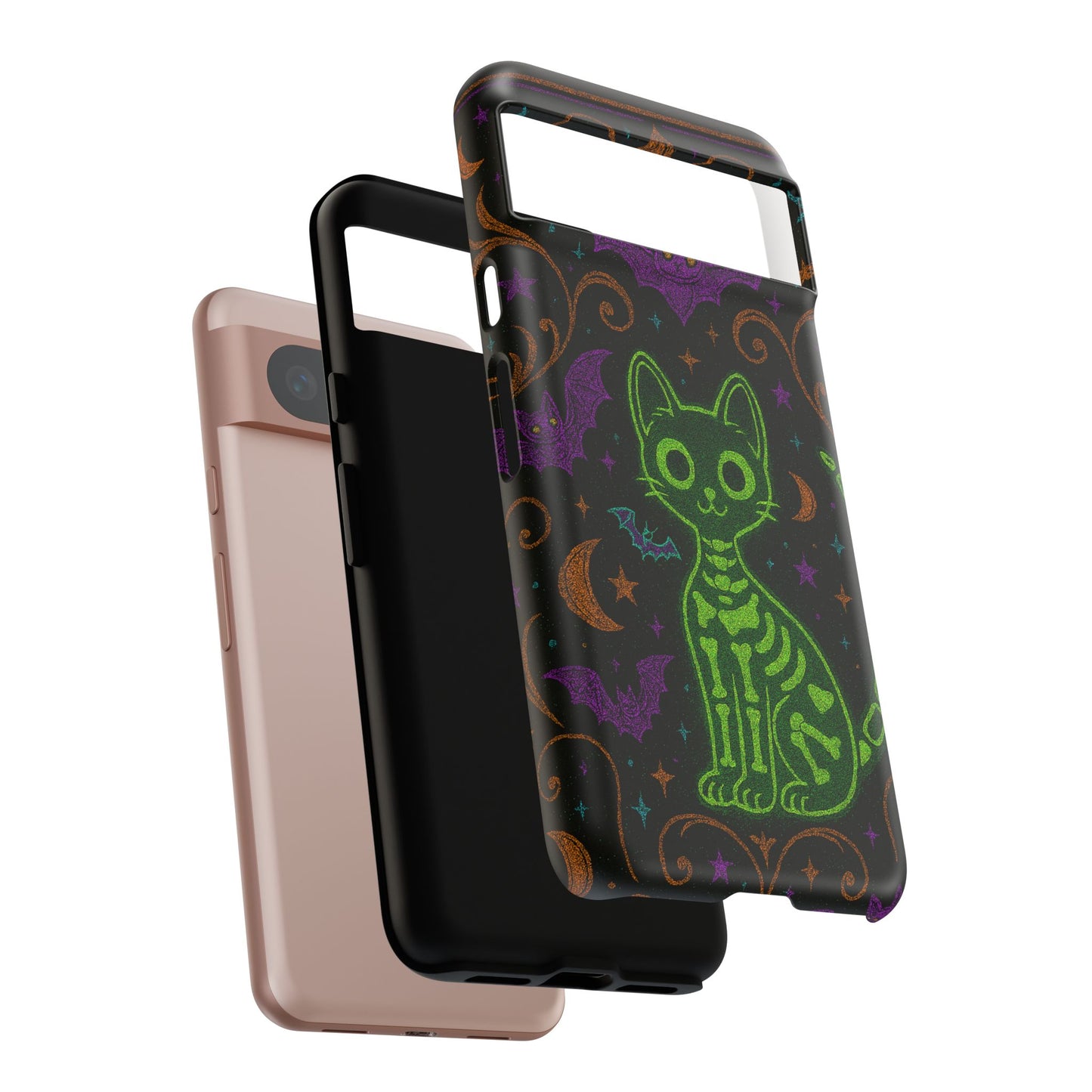 Skeleton Cat Phone Case