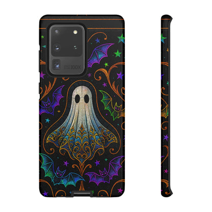 Spooky Cute Ghost Phone Cases - Adorable Neon Bats
