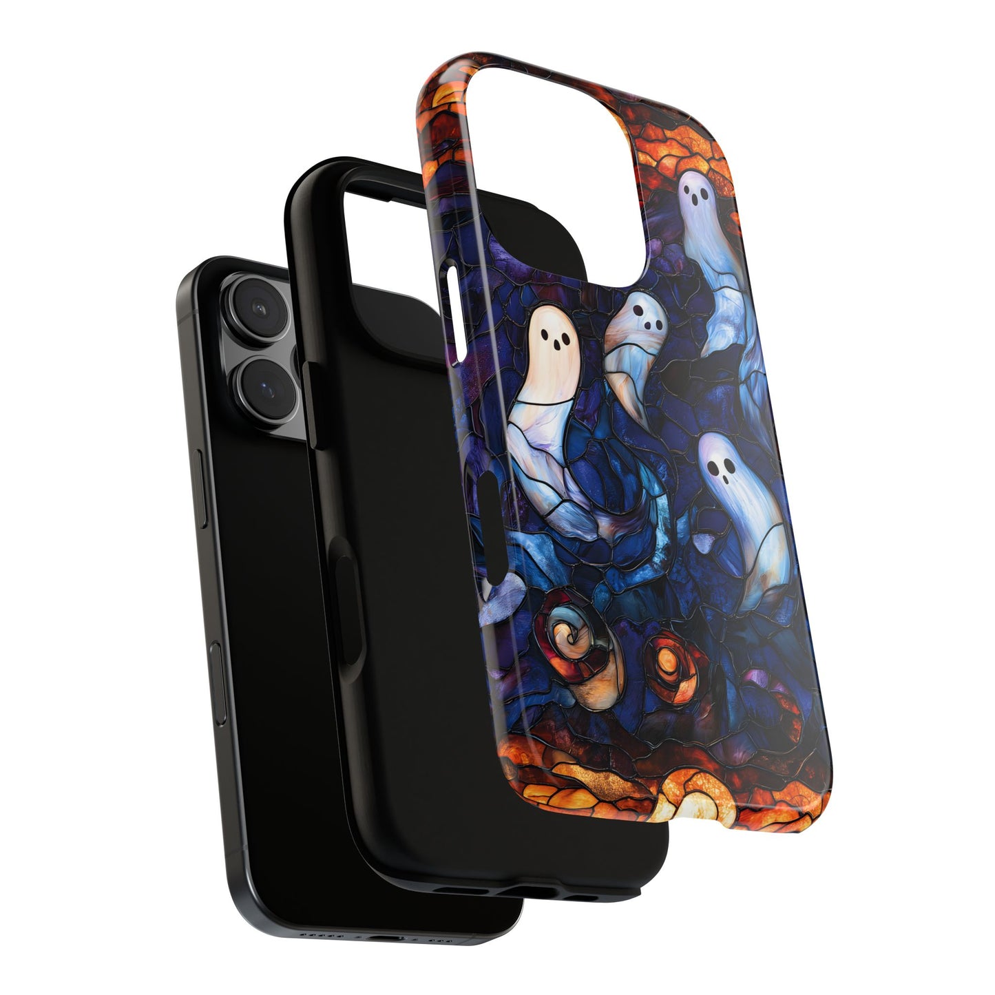 Stained Glass Ghosts Tough Phone Cases
