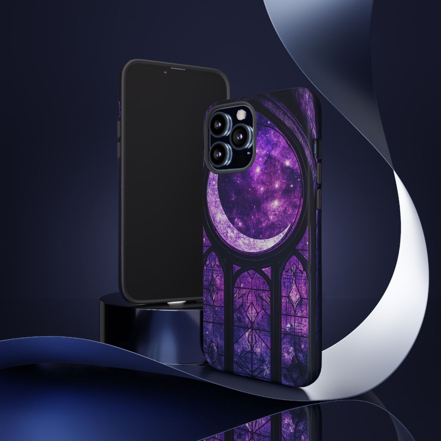 Purple Gothic Stained Glass Phone Cases