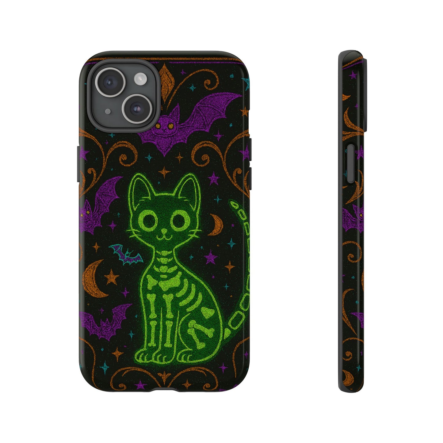 Skeleton Cat Phone Case
