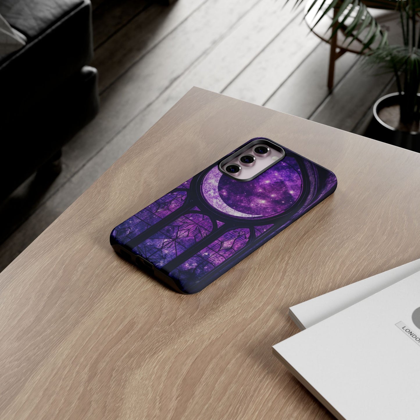 Purple Gothic Stained Glass Phone Cases