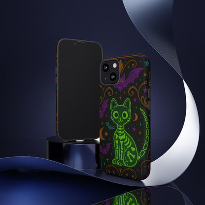 Skeleton Cat Phone Case