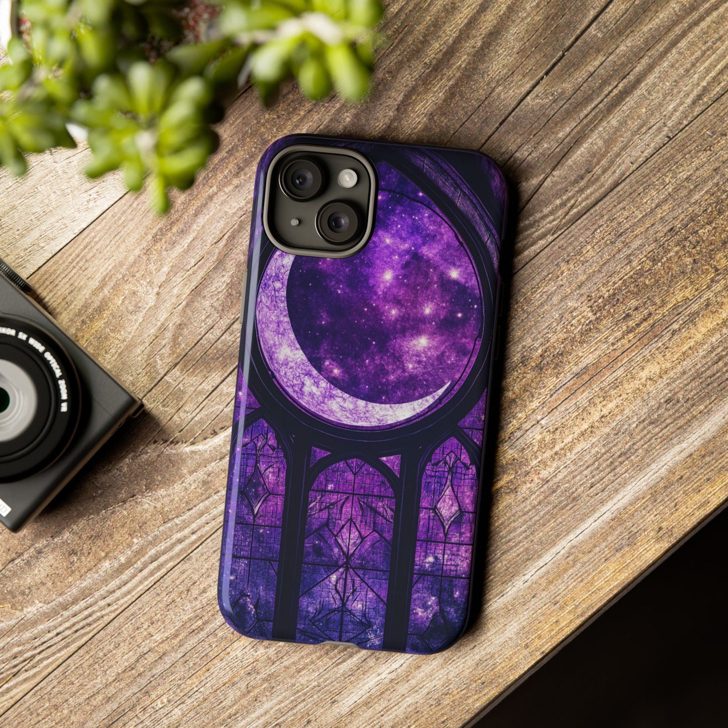 Purple Gothic Stained Glass Phone Cases