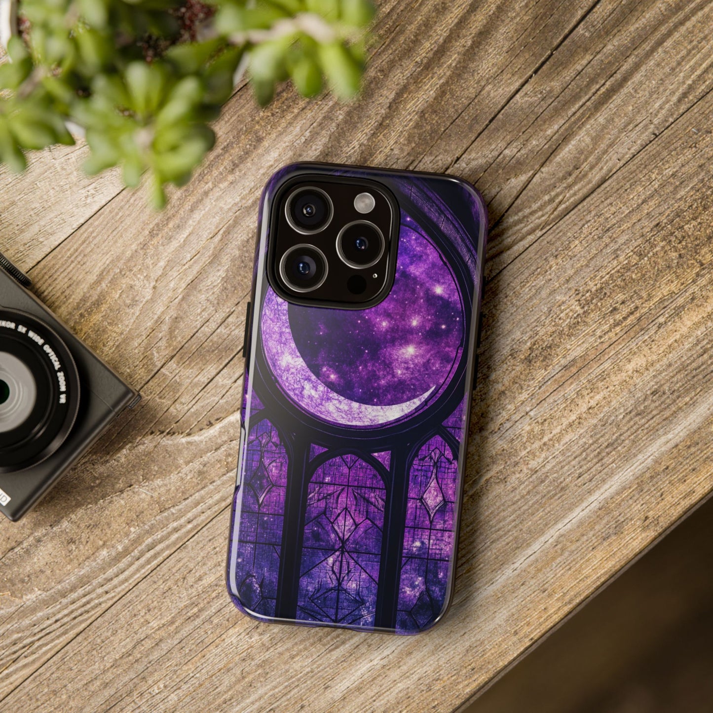 Purple Gothic Stained Glass Phone Cases