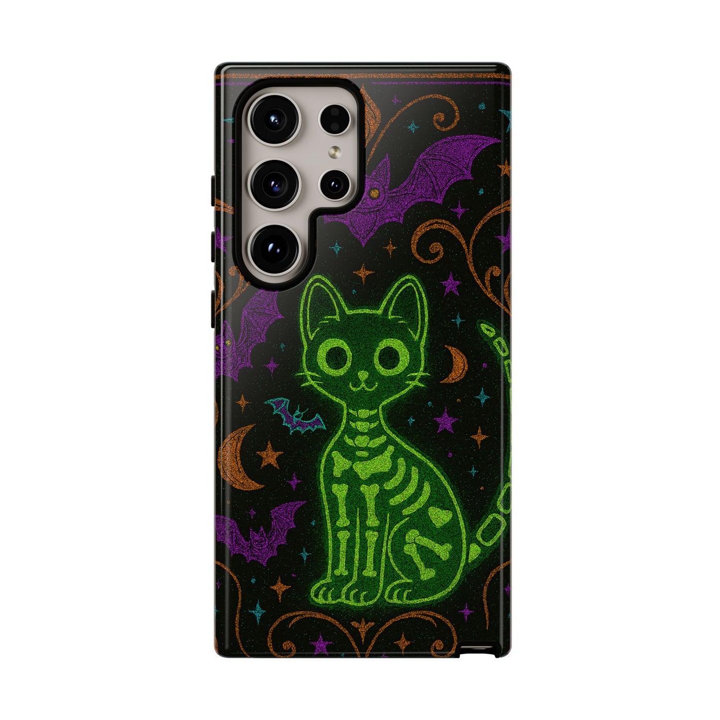 Skeleton Cat Phone Case