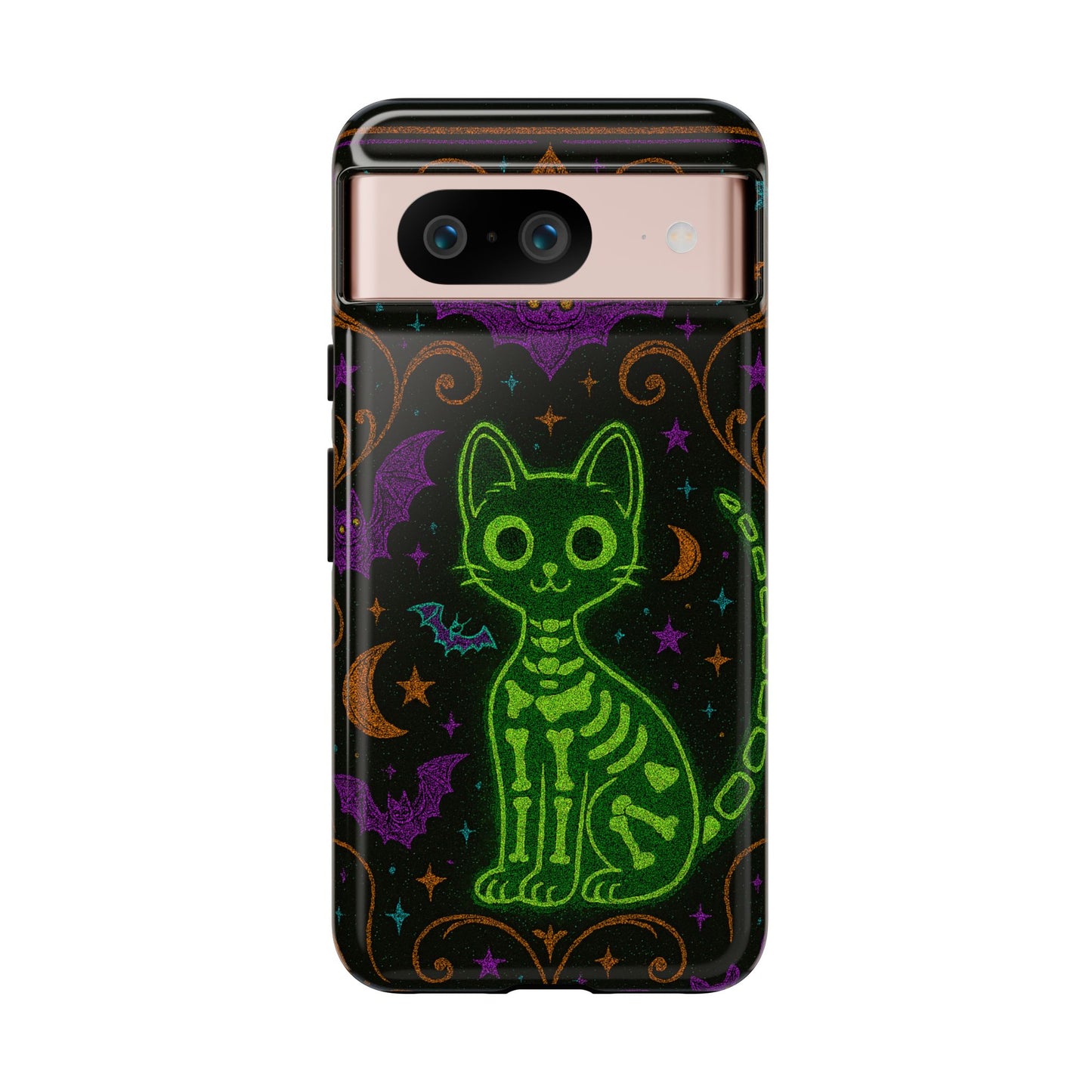 Skeleton Cat Phone Case