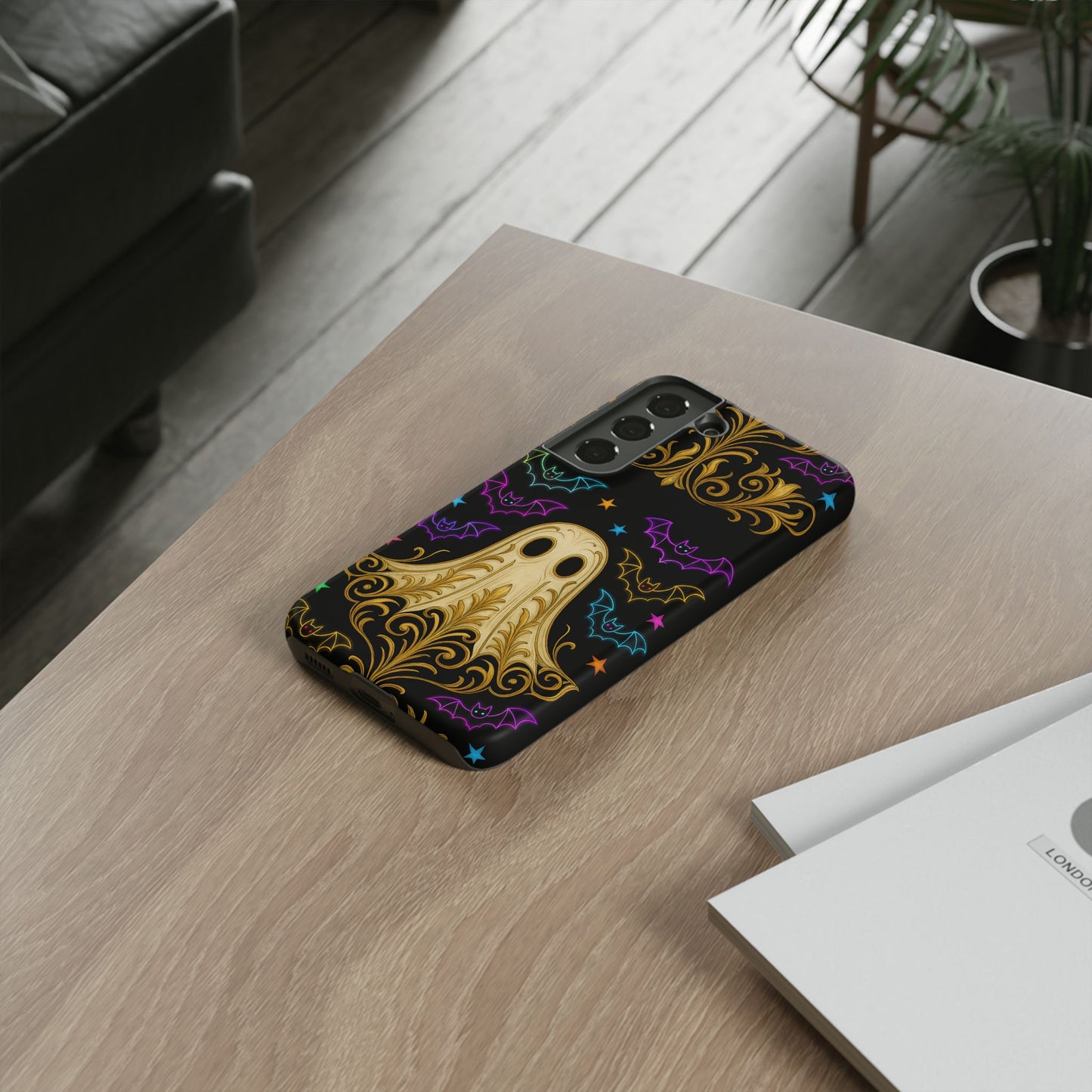 Ghost Phone Cases With Tiny Bats