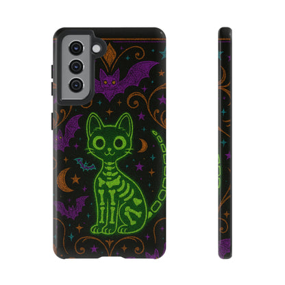 Skeleton Cat Phone Case