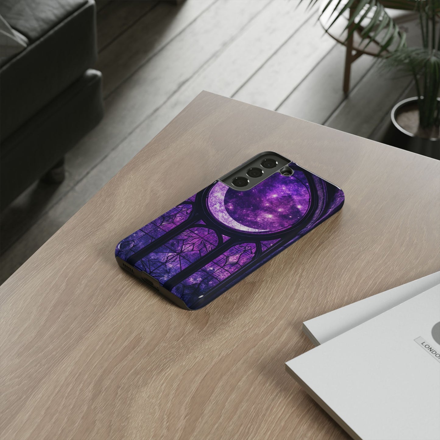 Purple Gothic Stained Glass Phone Cases