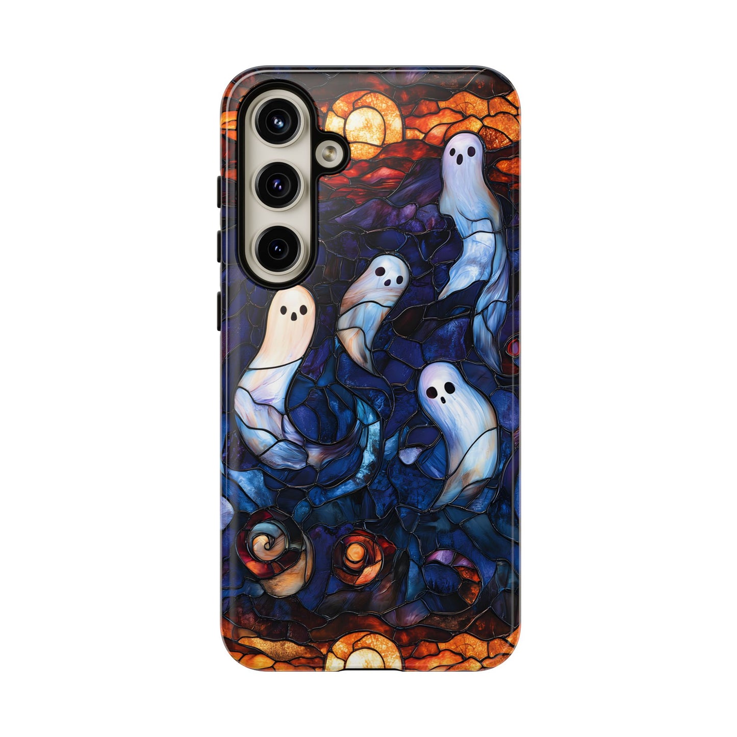 Stained Glass Ghosts Tough Phone Cases