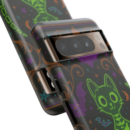 Skeleton Cat Phone Case