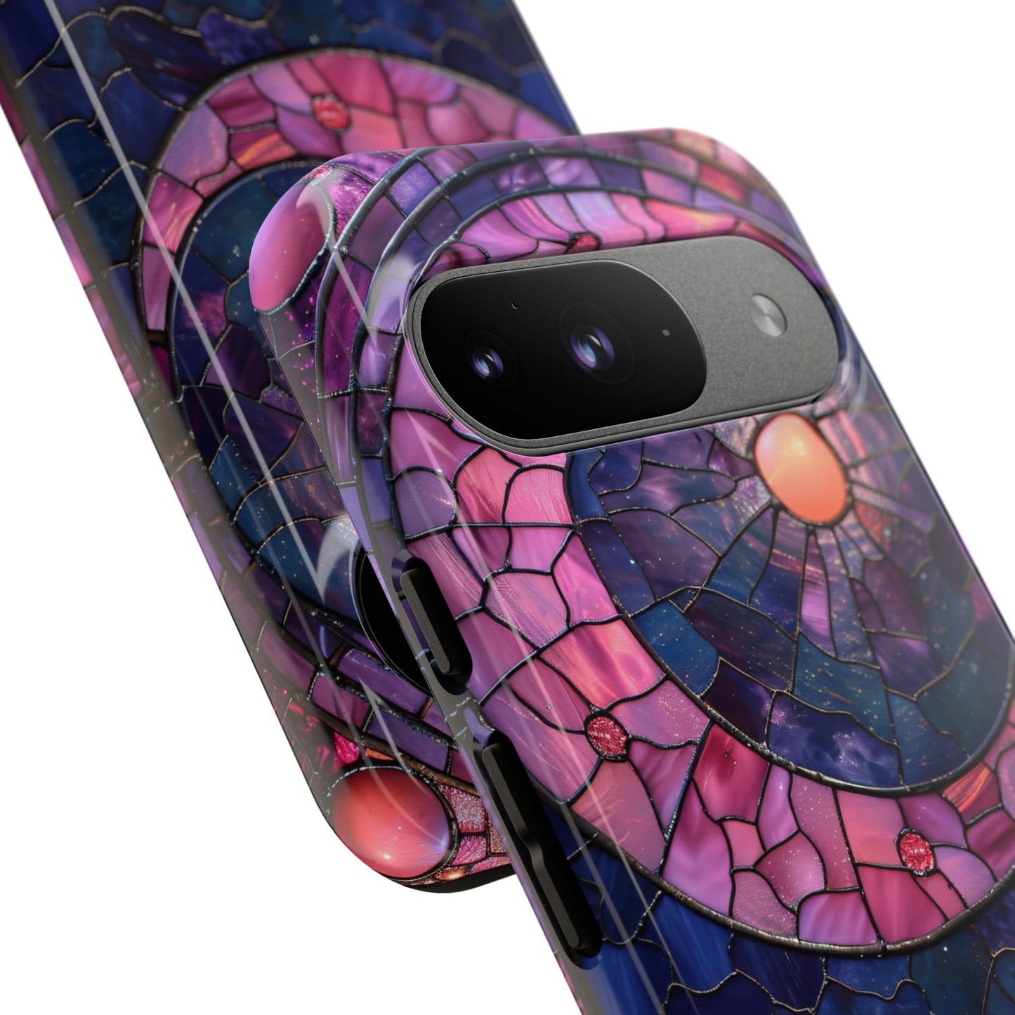 Pink Moon Tough Phone Cases in  Stained Glass Design