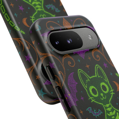 Skeleton Cat Phone Case