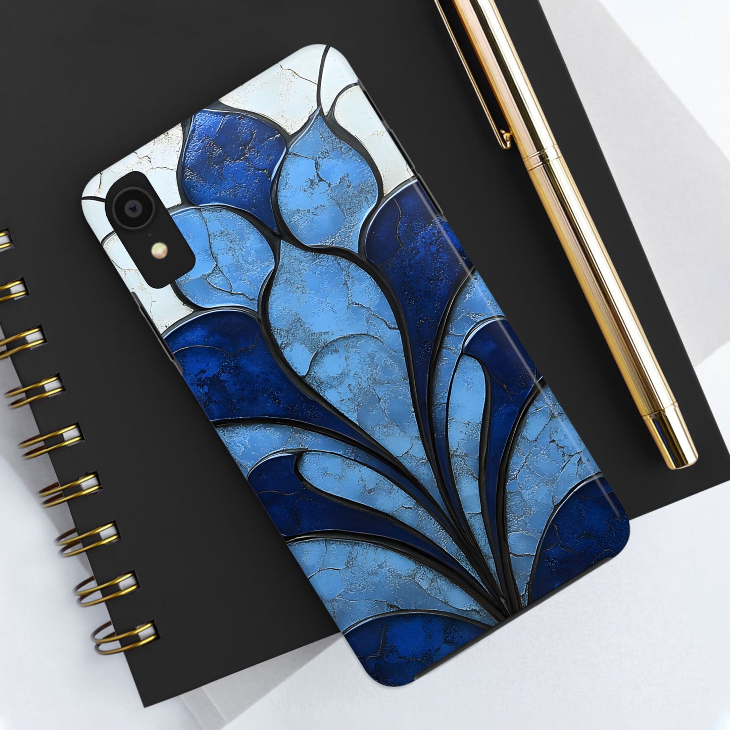 Blue Sapphire Art Deco Tough Phone Case