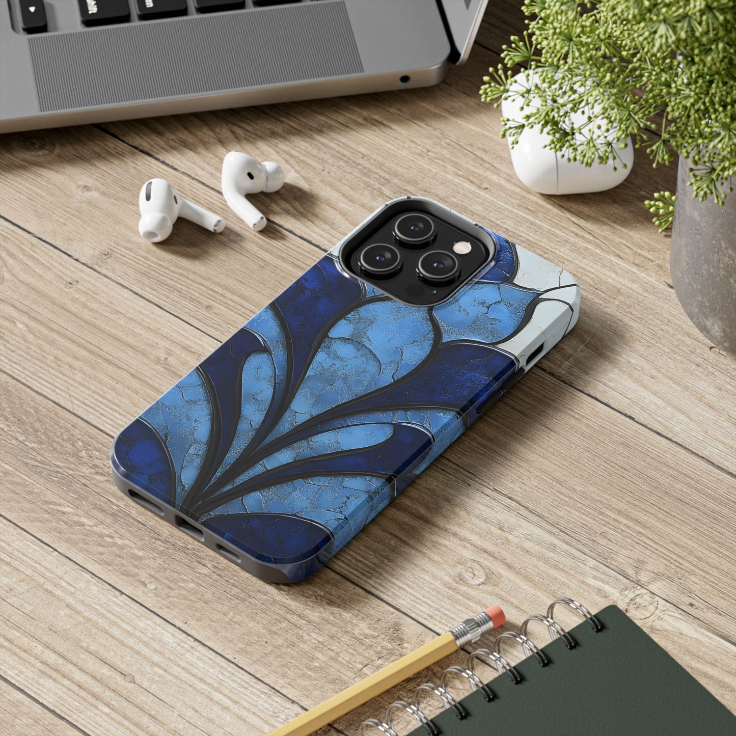 Blue Sapphire Art Deco Tough Phone Case