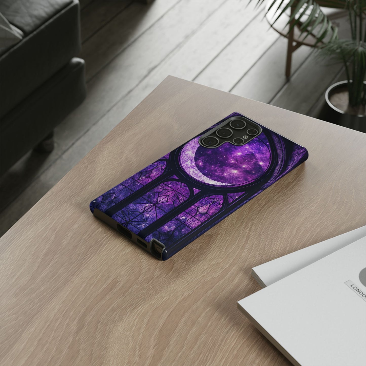 Purple Gothic Stained Glass Phone Cases
