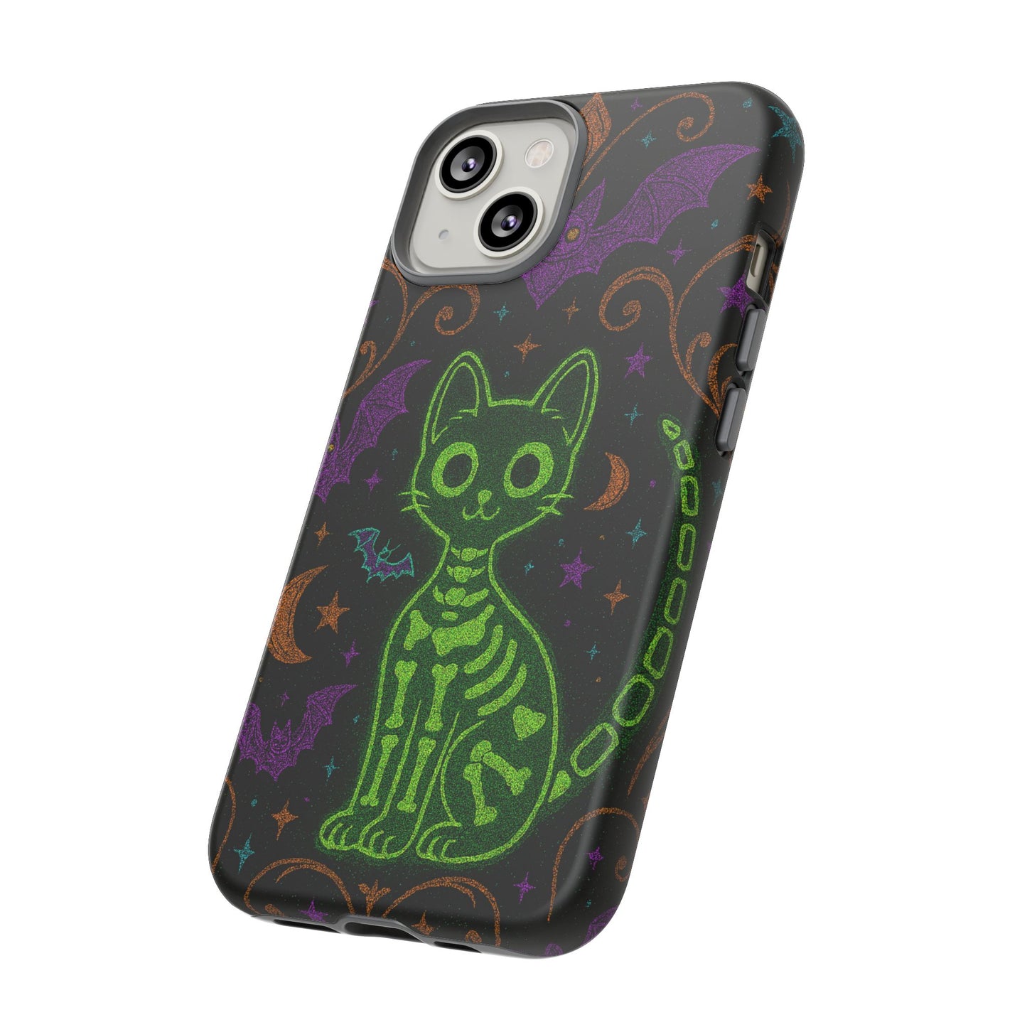 Skeleton Cat Phone Case
