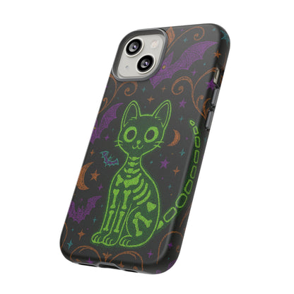 Skeleton Cat Phone Case