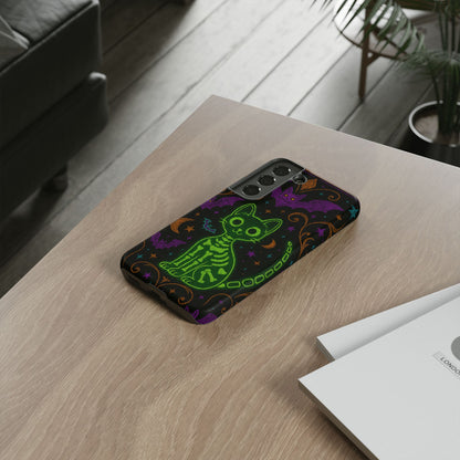 Skeleton Cat Phone Case