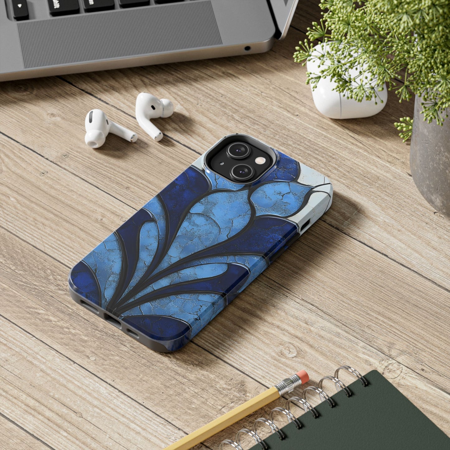 Blue Sapphire Art Deco Tough Phone Case