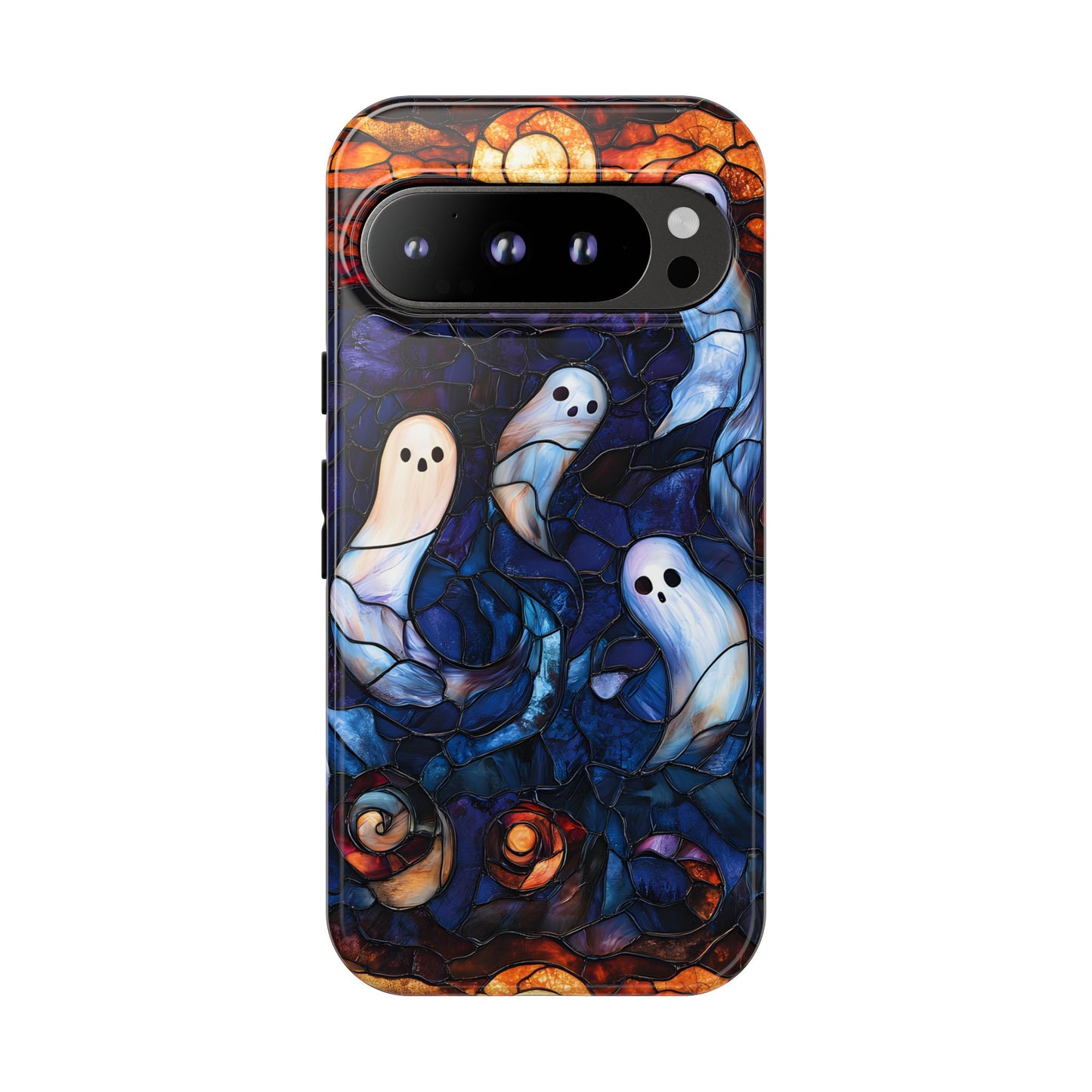 Stained Glass Ghosts Tough Phone Cases
