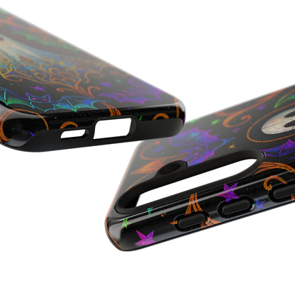 Spooky Cute Ghost Phone Cases - Adorable Neon Bats