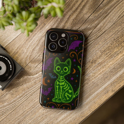 Skeleton Cat Phone Case