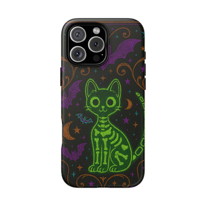 Skeleton Cat Phone Case