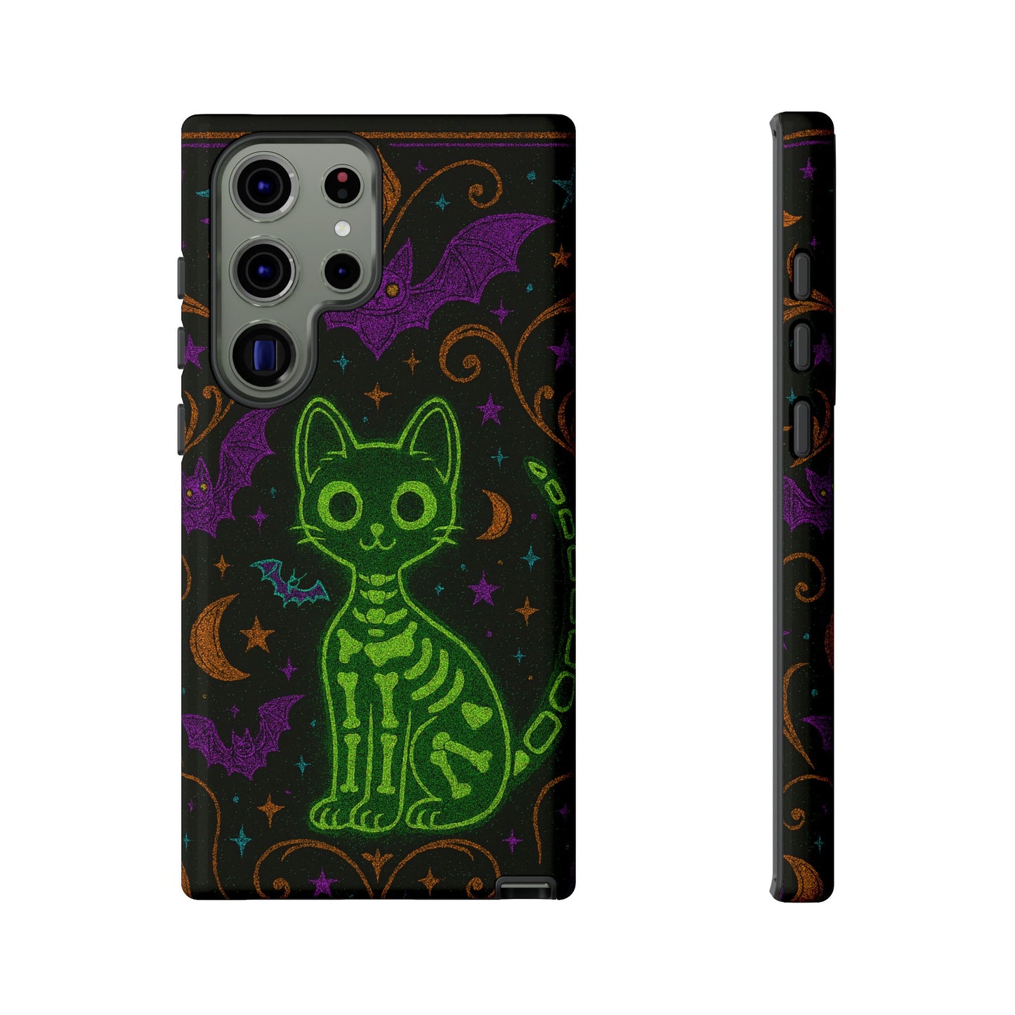 Skeleton Cat Phone Case