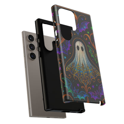 Spooky Cute Ghost Phone Cases - Adorable Neon Bats