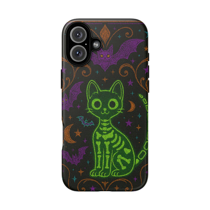 Skeleton Cat Phone Case