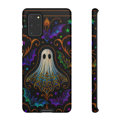 Spooky Cute Ghost Phone Cases - Adorable Neon Bats