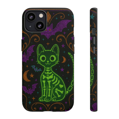 Skeleton Cat Phone Case