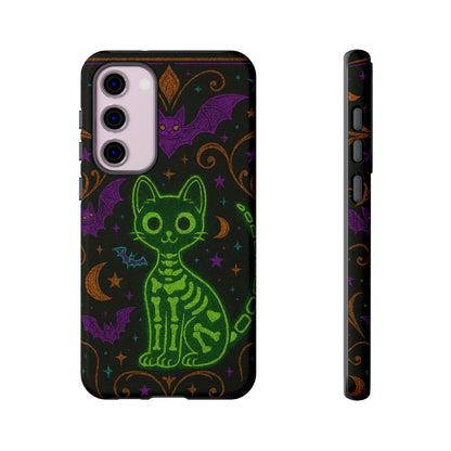Skeleton Cat Phone Case