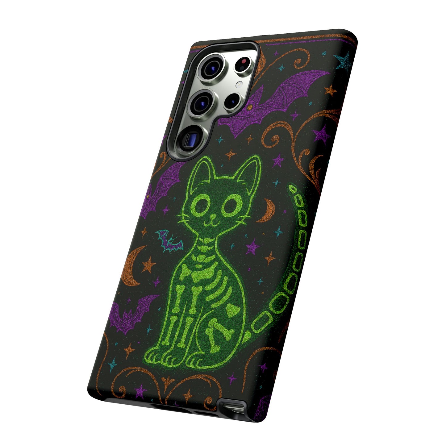 Skeleton Cat Phone Case
