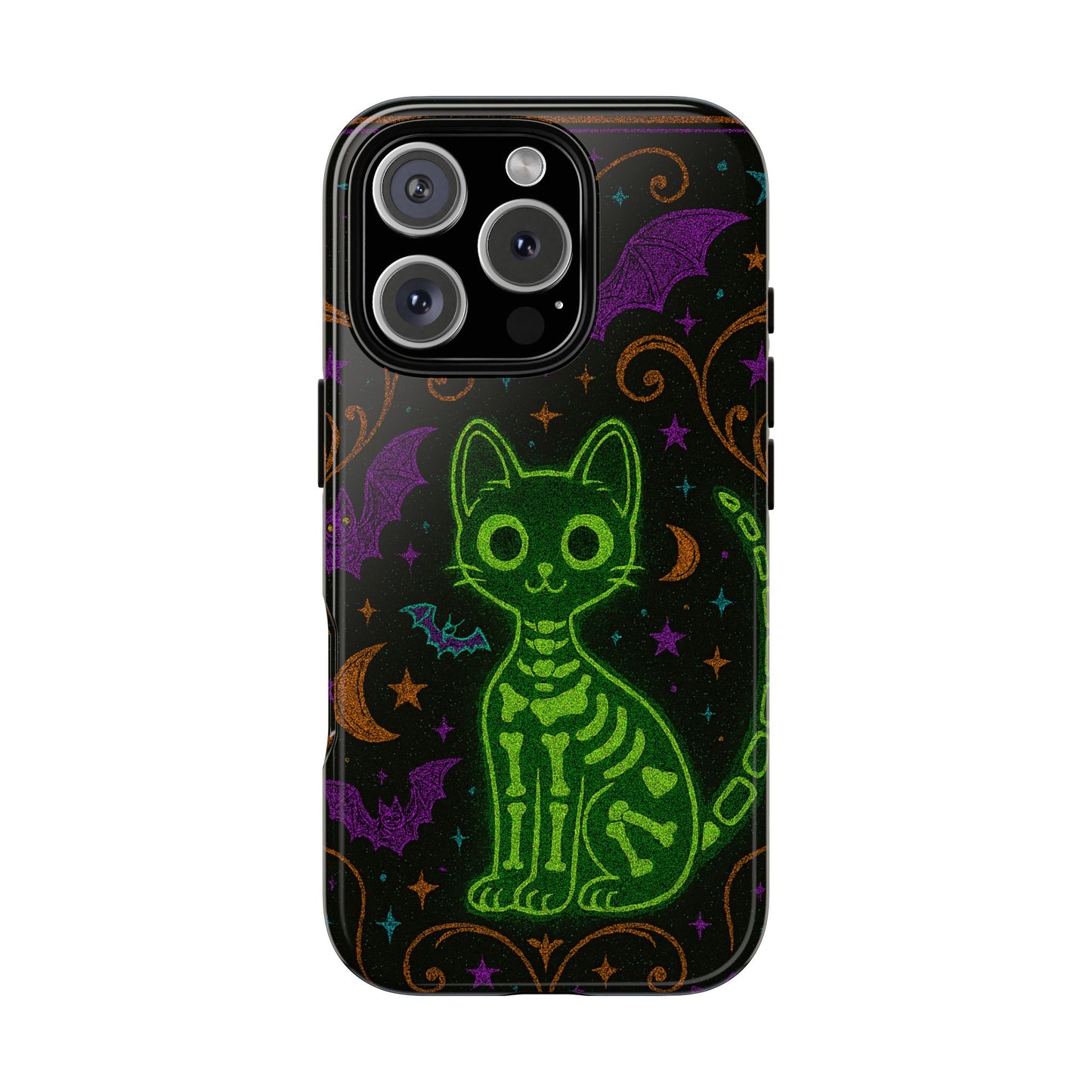 Skeleton Cat Phone Case