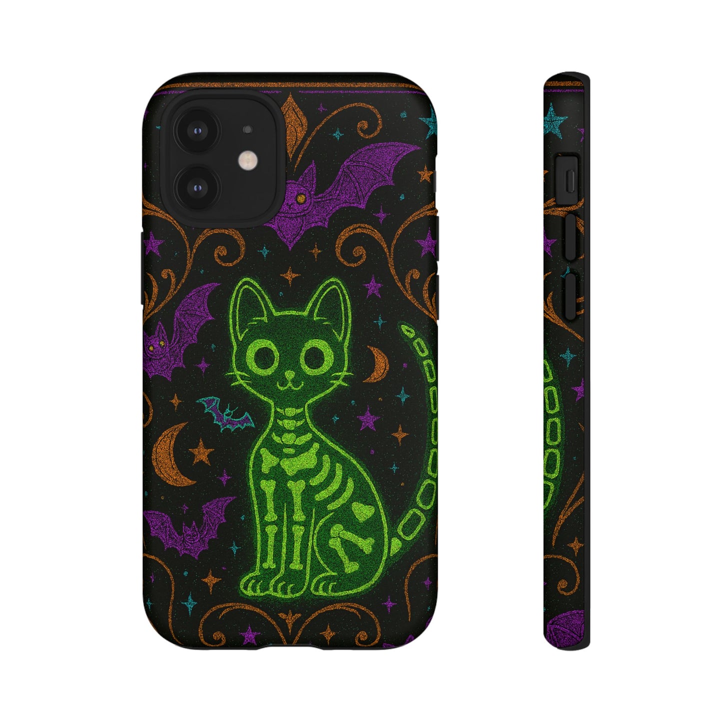Skeleton Cat Phone Case