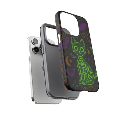 Skeleton Cat Phone Case