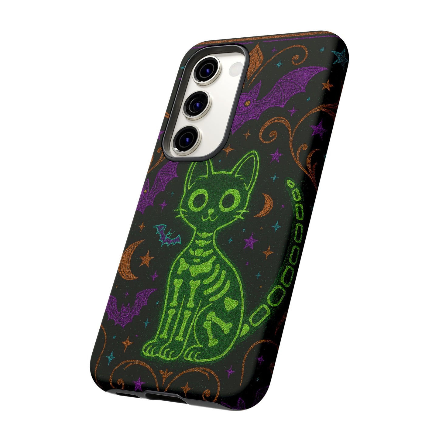 Skeleton Cat Phone Case