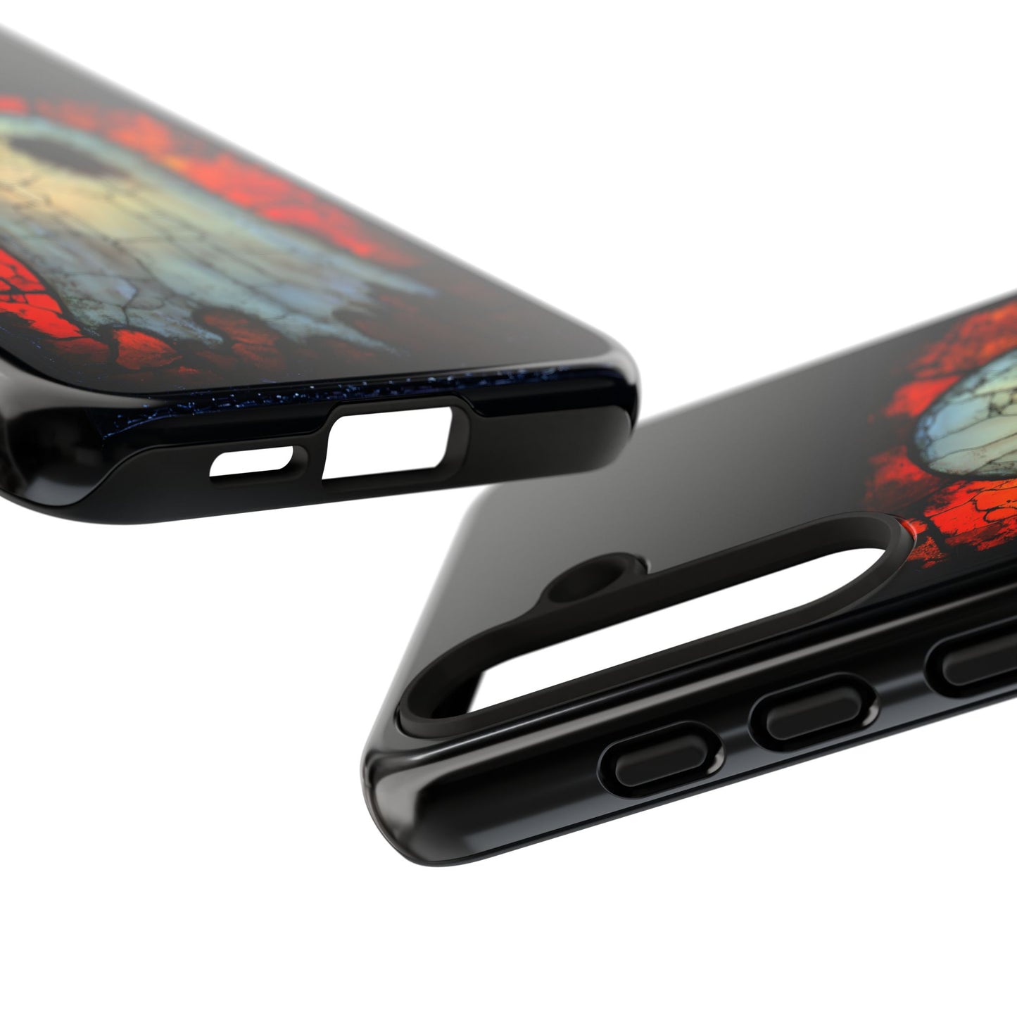 Halloween Themed Phone Case with Stained Glass Ghost