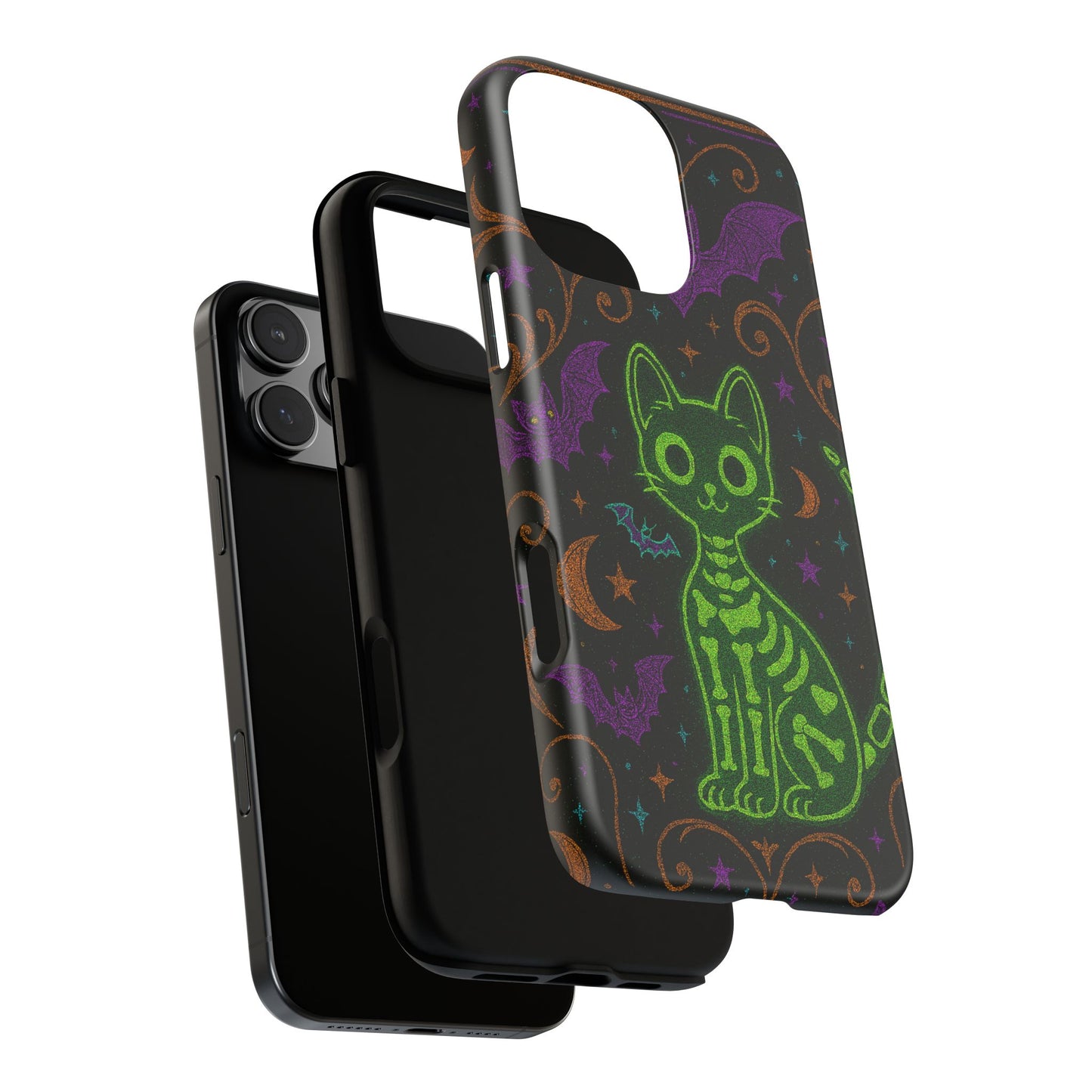 Skeleton Cat Phone Case