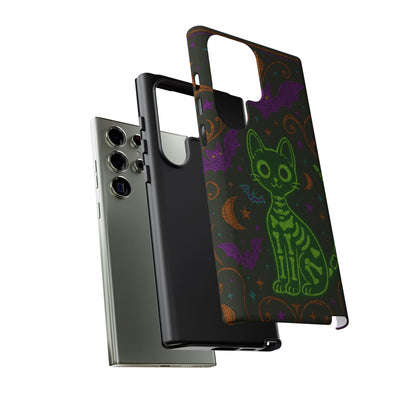 Skeleton Cat Phone Case
